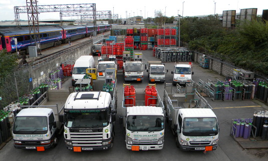 Bristol Gas Supplies Yard Near Bristol Temple Meads