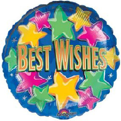 BEST WISHED FOIL-YELLOW GREEN %26 BLUE STAR
