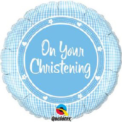 FOIL CHRISTENING-ON YOUR CHRISTENING BLUE