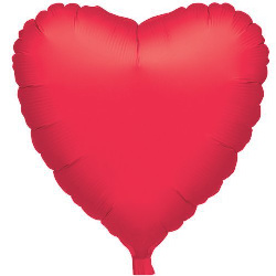 HEART SHAPED FOIL BALLOON- RED