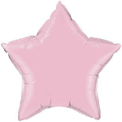 STAR SHAPED FOIL BALLOON- PASTEL PINK