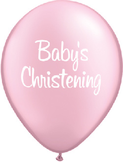 CHRISTENING LATEX- BABY'S CHRISTENING PEARL PINK