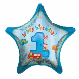 1ST BIRTHDAY BOY BLUE STAR