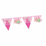 SHAPED BANNER- 1ST BIRTHDAY FUN AT ONE GIRL