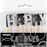 CANDLES HAPPY BIRTHDAY BLACK