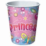 CUPS BIRTHDAY PRINCESS PINK 9OZ