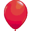 FLAME RED 12" LATEX HELIUM PEARLISED BALLOON