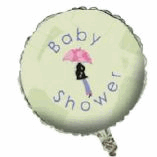 BABY SHOWER FOIL- PINK UMBRELLA