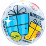 DOUBLE BUBBLE HAPPY BIRTHDAY PRESENTS FOIL