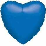 HEART SHAPED FOIL BALLOON- BLUE
