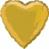 HEART SHAPED FOIL BALLOON- GOLD