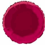 ROUND SHAPED FOIL BALLOON- BURGUNDY