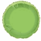ROUND SHAPED FOIL BALLOON- LIME GREEN