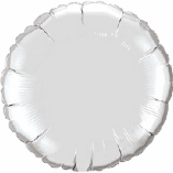 ROUND SHAPED FOIL BALLOON- SILVER.