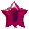 STAR SHAPED FOIL BALLOON- HOT PINK