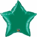 STAR SHAPED FOIL BALLOON- GREEN