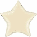 STAR SHAPED FOIL BALLOON- IVORY