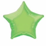 STAR SHAPED FOIL BALLOON- LIME GREEN