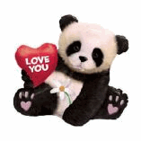 SUPERSHAPE FOIL- LOVE YOU PANDA BEAR