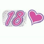 18TH GARLAND FOIL PINK HEARTS