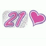 21ST GARLAND FOIL PINK HEARTS