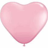 HEART SHAPED LATEX- PINK