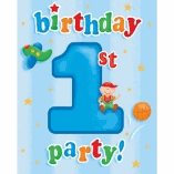 INVITATIONS 1ST BIRTHDAY PARTY X 8