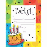INVITATIONS CAKE CELEBRATION