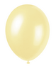 IVORY 12" LATEX HELIUM PEARLISED BALLOON