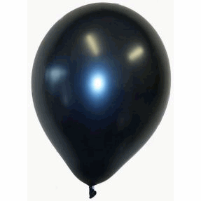 MIDNIGHT BLUE 12" LATEX HELIUM PEARLISED BALLOON