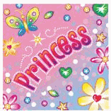 BIRTHDAY PRINCESS NAPKINS PINK