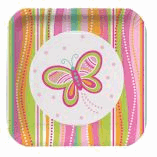 BUTTERFLY PLATE PINK