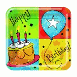 HAPPY BIRTHDAY PLATE CAKE CELEBRATION