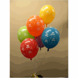 BIRTHDAY LATEX- HAPPY BIRTHDAY RIBBONS
