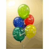 BIRTHDAY LATEX- HAPPY BIRTHDAY SWIRLS