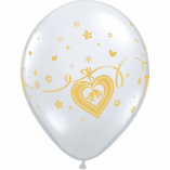 WEDDING LATEX- WEDDING BELLS CLEAR AND GOLD