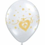 WEDDING LATEX- CLEAR BELLS W/SILVER INK