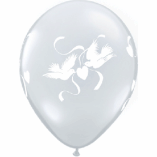 WEDDING LATEX- LOVE DOVES CLEAR AND GOLD