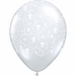 WEDDING LATEX- FLOWER LARGE 16" CLEAR