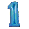 SUPERSHAPE FOIL BALLOON- BLUE 1