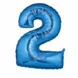 SUPERSHAPE FOIL BALLOON- BLUE 2