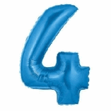 SUPERSHAPE FOIL BALLOON- BLUE 4