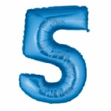 SUPERSHAPE FOIL BALLOON- BLUE 5