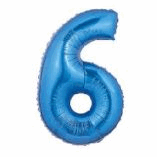 SUPERSHAPE FOIL BALLOON- BLUE 6