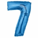 SUPERSHAPE FOIL BALLOON- BLUE 7