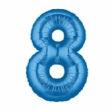 SUPERSHAPE FOIL BALLOON- BLUE 8