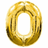 SUPERSHAPE FOIL BALLOON- GOLD 0