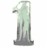 SUPERSHAPE FOIL BALLOON- SILVER 1