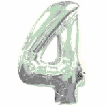 SUPERSHAPE FOIL BALLOON- SILVER 4