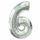 SUPERSHAPE FOIL BALLOON- SILVER 6